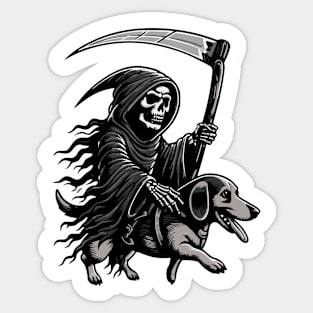 Death Rides My Weiner! Sticker